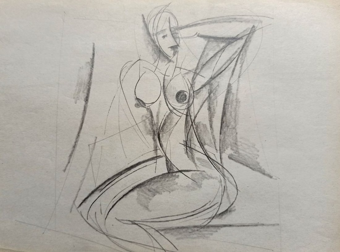 Abstract pencil painting Portrait of a naked girl Peter Tovpev: Title: Abstract pencil painting Portrait of a naked girl Peter Tovpev Description: No.Dobr 623 *** ABOUT THIS PAINTING *** * TITLE: "Portrait of a naked girl" * ARTISTS: Peter Tovpev * SIZE: 20x30 cm/