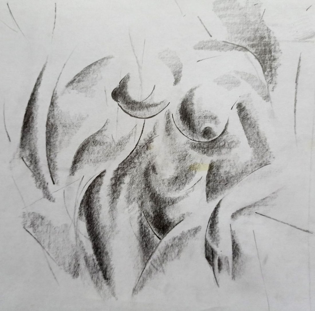 Abstract pencil painting Portrait of a naked girl Peter Tovpev: Title: Abstract pencil painting Portrait of a naked girl Peter Tovpev Description: No.Dobr 656 *** ABOUT THIS PAINTING *** * TITLE: "Portrait of a naked girl" * ARTISTS: Peter Tovpev * SIZE: 20x30 cm/