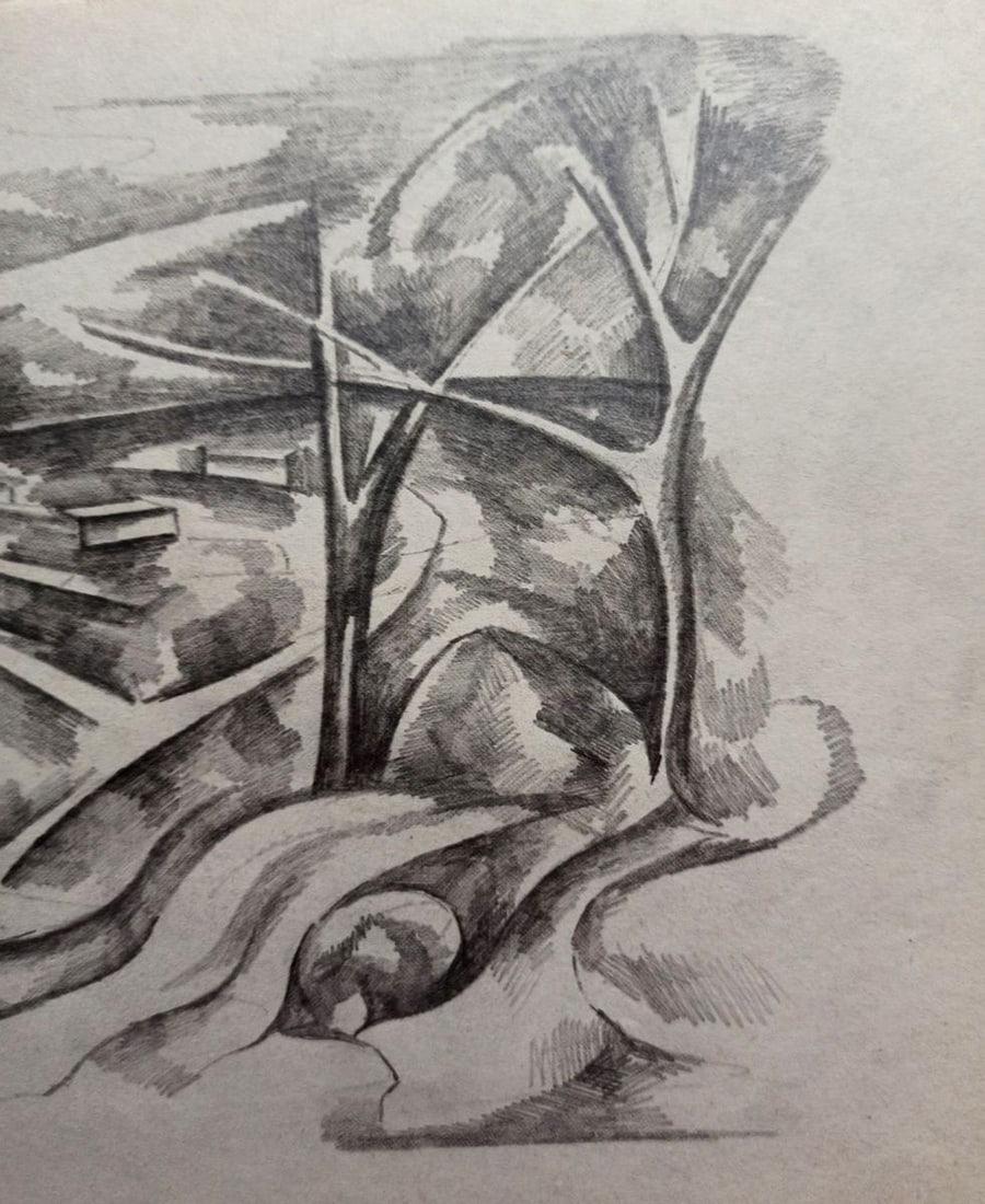 Abstract pencil painting Summer day Peter Tovpev - 3