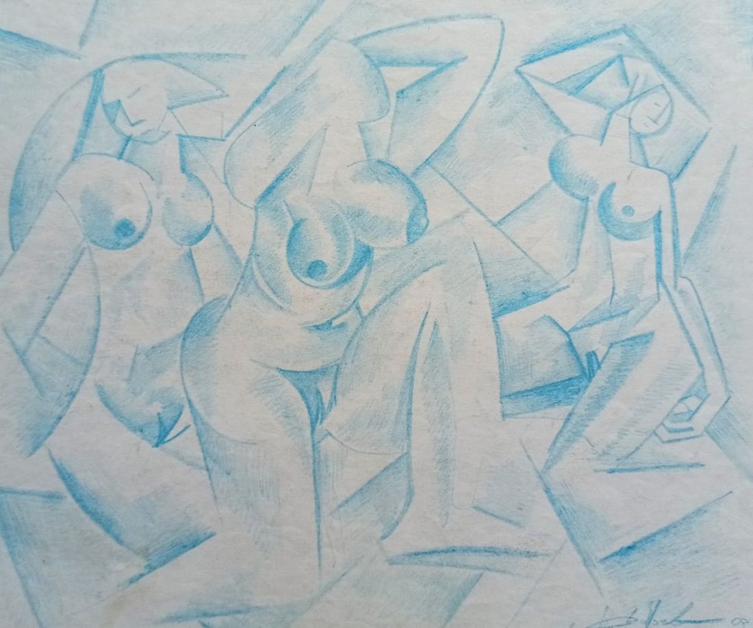 Abstract pencil painting Naked girls Peter Tovpev: Title: Abstract pencil painting Naked girls Peter Tovpev Description: No.Dobr 662 *** ABOUT THIS PAINTING *** * TITLE: "Naked girls" * ARTISTS: Peter Tovpev * SIZE: 19x22 cm/7.48x8.66 inches' * MEDIUM