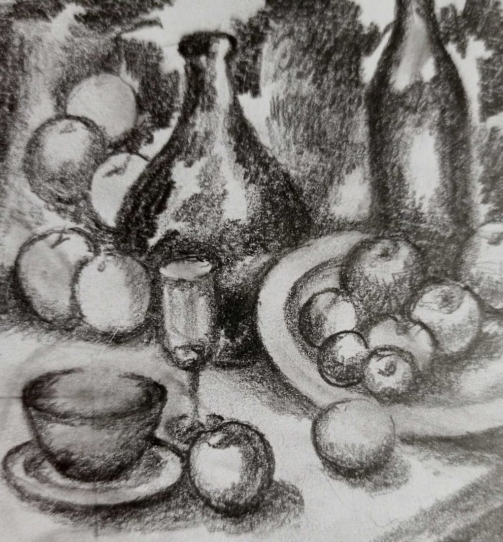 Pencil painting Still life Peter Tovpev - 2