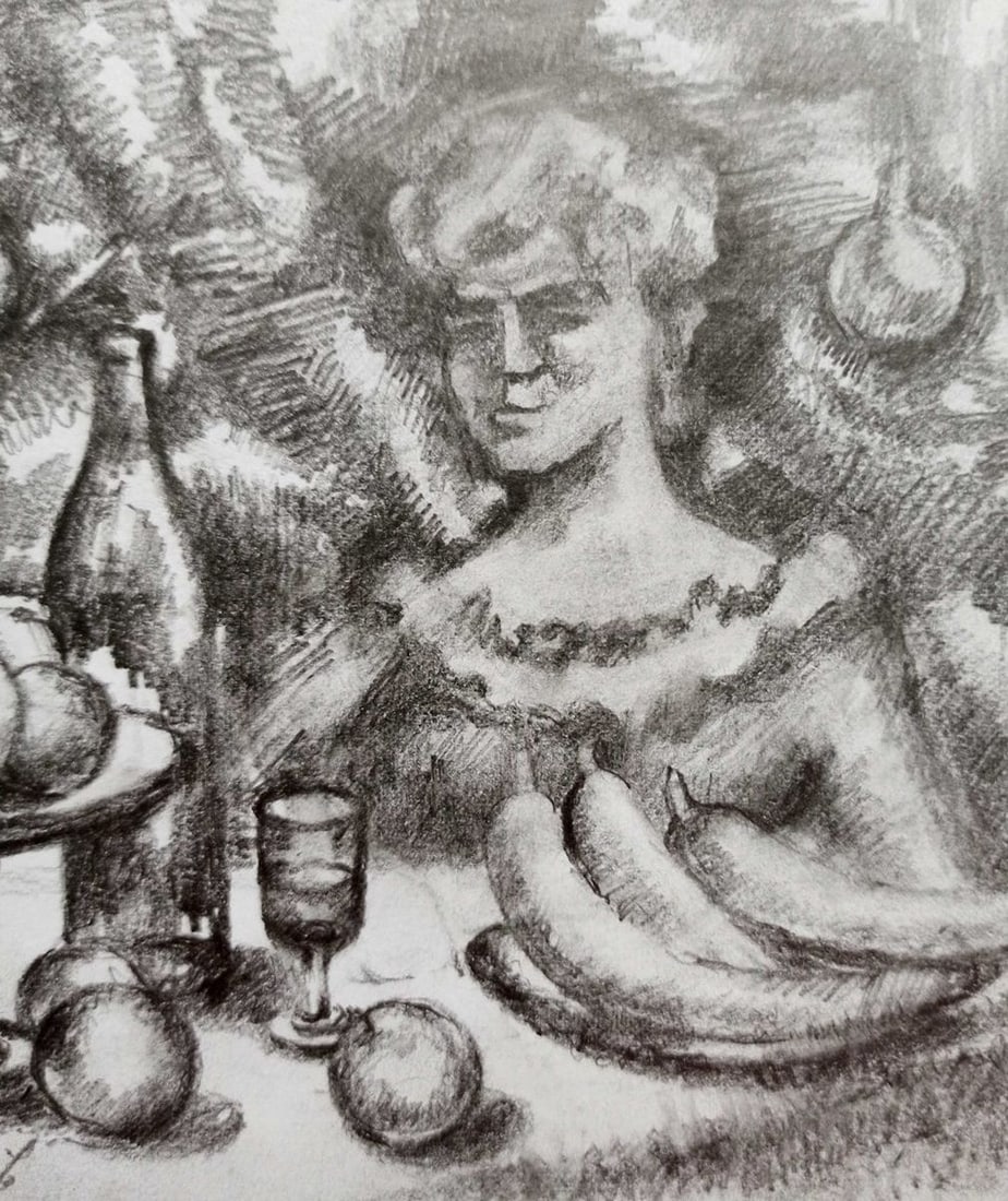 Pencil painting Still life Peter Tovpev - 5