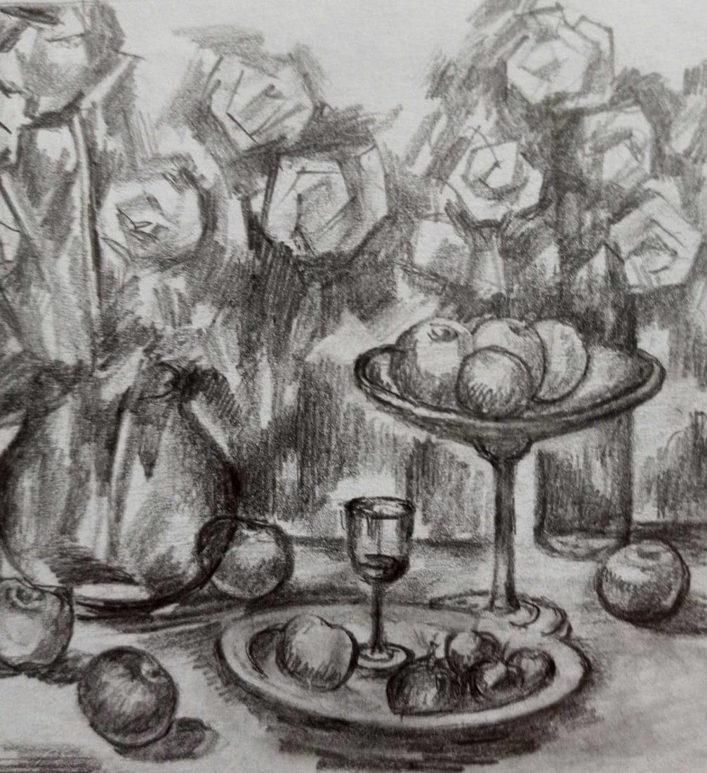 Pencil painting Still life Peter Tovpev - 3