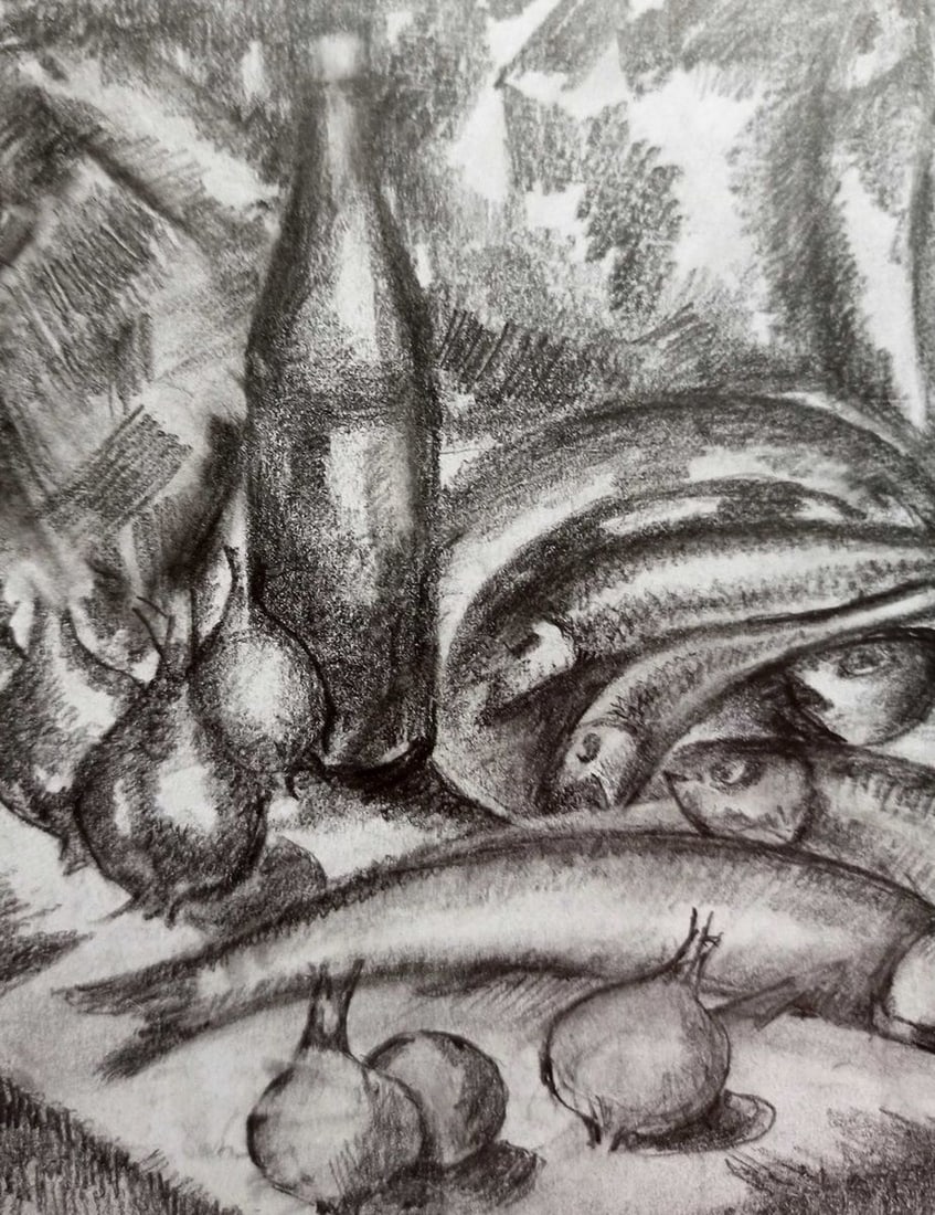 Pencil painting Still life Peter Tovpev - 4