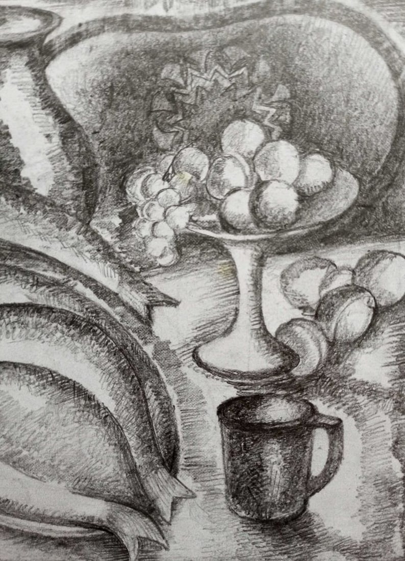 Pencil painting Still life Peter Tovpev - 3