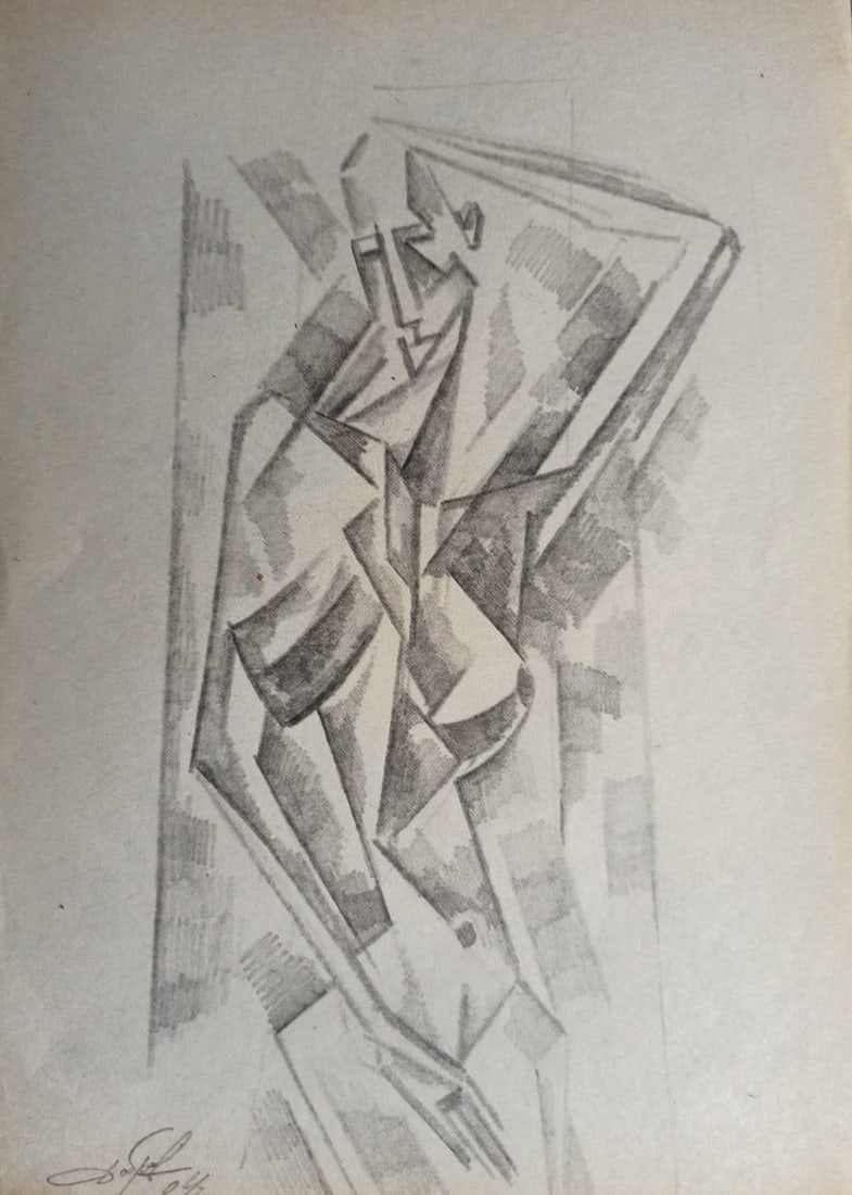 Abstract pencil painting Portrait of a naked girl Peter Tovpev: Title: Abstract pencil painting Portrait of a naked girl Peter Tovpev Description: No.Dobr 753 *** ABOUT THIS PAINTING *** * TITLE: "Portrait of a naked girl" * ARTISTS: Peter Tovpev * SIZE: 30x20 cm/