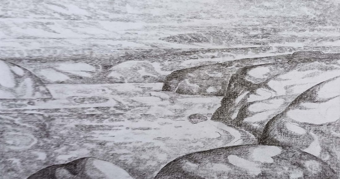 Pencil painting Dnieper expanses Peter Tovpev: Title: Pencil painting Dnieper expanses Peter Tovpev Description: No.Dobr 300 *** ABOUT THIS PAINTING *** * TITLE: "Dnieper expanses" * ARTISTS: Peter Tovpev * SIZE: 10x18 cm/3.93x7.08 inches' *