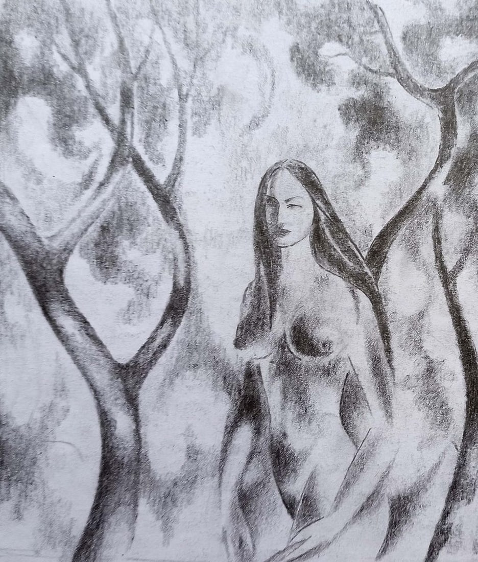 Pencil painting Portrait of a naked girl Peter Tovpev: Title: Pencil painting Portrait of a naked girl Peter Tovpev Description: No.Dobr 337 *** ABOUT THIS PAINTING *** * TITLE: "Portrait of a naked girl" * ARTISTS: Peter Tovpev * SIZE: 16x14 cm/6.29x5.51