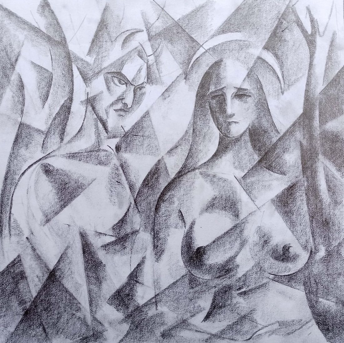 Abstract pencil painting Dark and light Peter Tovpev: Title: Abstract pencil painting Dark and light Peter Tovpev Description: No.Dobr 341 *** ABOUT THIS PAINTING *** * TITLE: "Dark and light" * ARTISTS: Peter Tovpev * SIZE: 21x21 cm/8.26x8.26 inches' * 