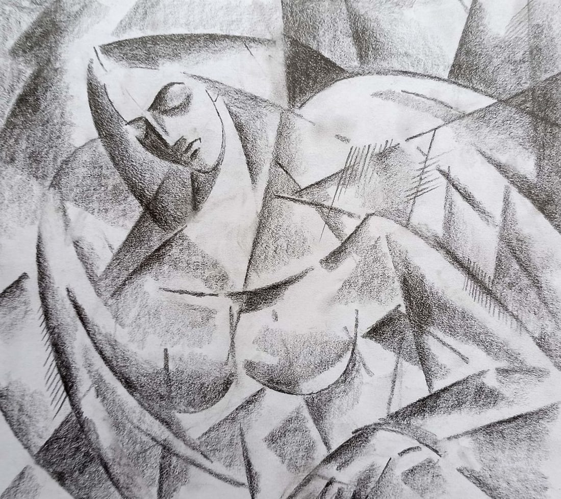 Abstract pencil painting Angel Peter Tovpev: Title: Abstract pencil painting Angel Peter Tovpev Description: No.Dobr 348 *** ABOUT THIS PAINTING *** * TITLE: "Angel" * ARTISTS: Peter Tovpev * SIZE: 16x20 cm/6.29x7.87 inches' * MEDIUM: pencil, pa
