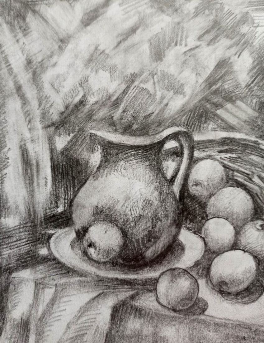 Pencil painting Still life Peter Tovpev - 3