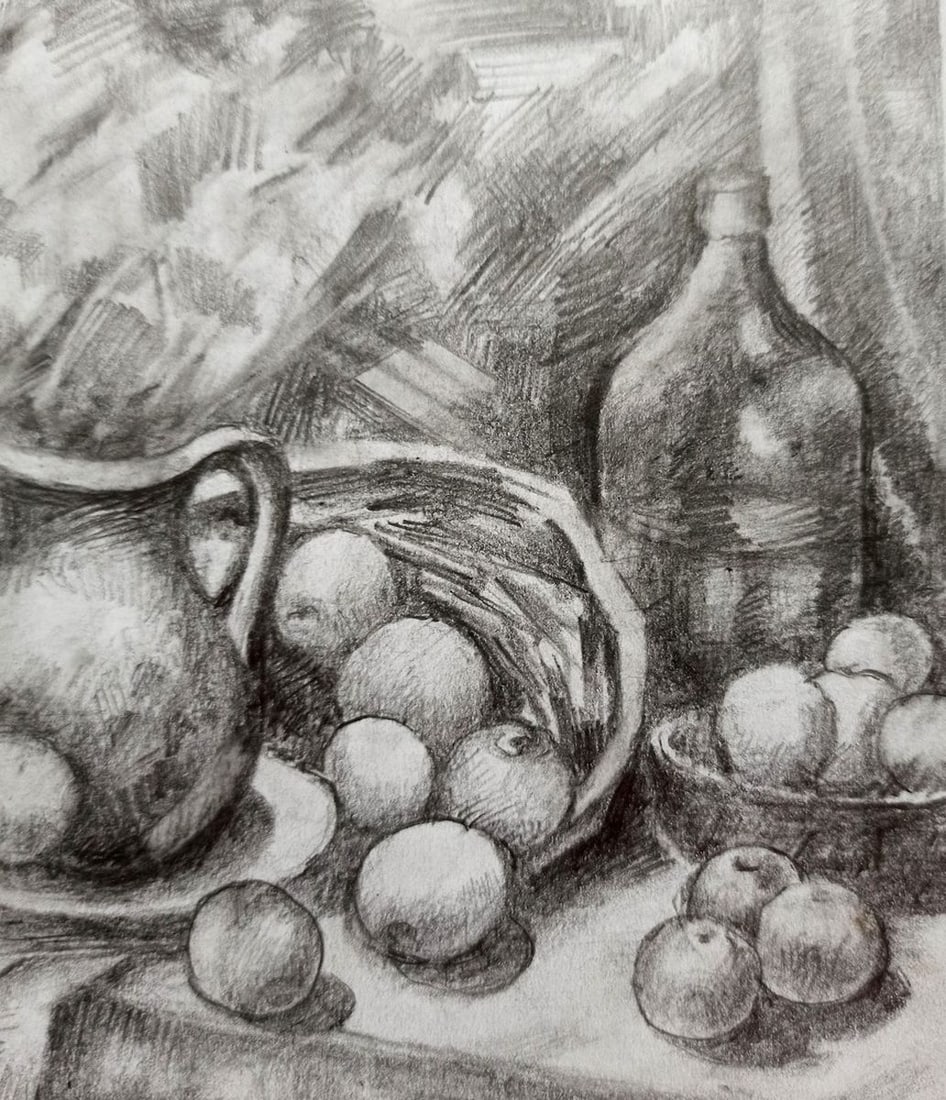 Pencil painting Still life Peter Tovpev - 4