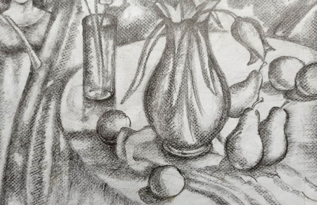 Pencil painting Still life Peter Tovpev - 3