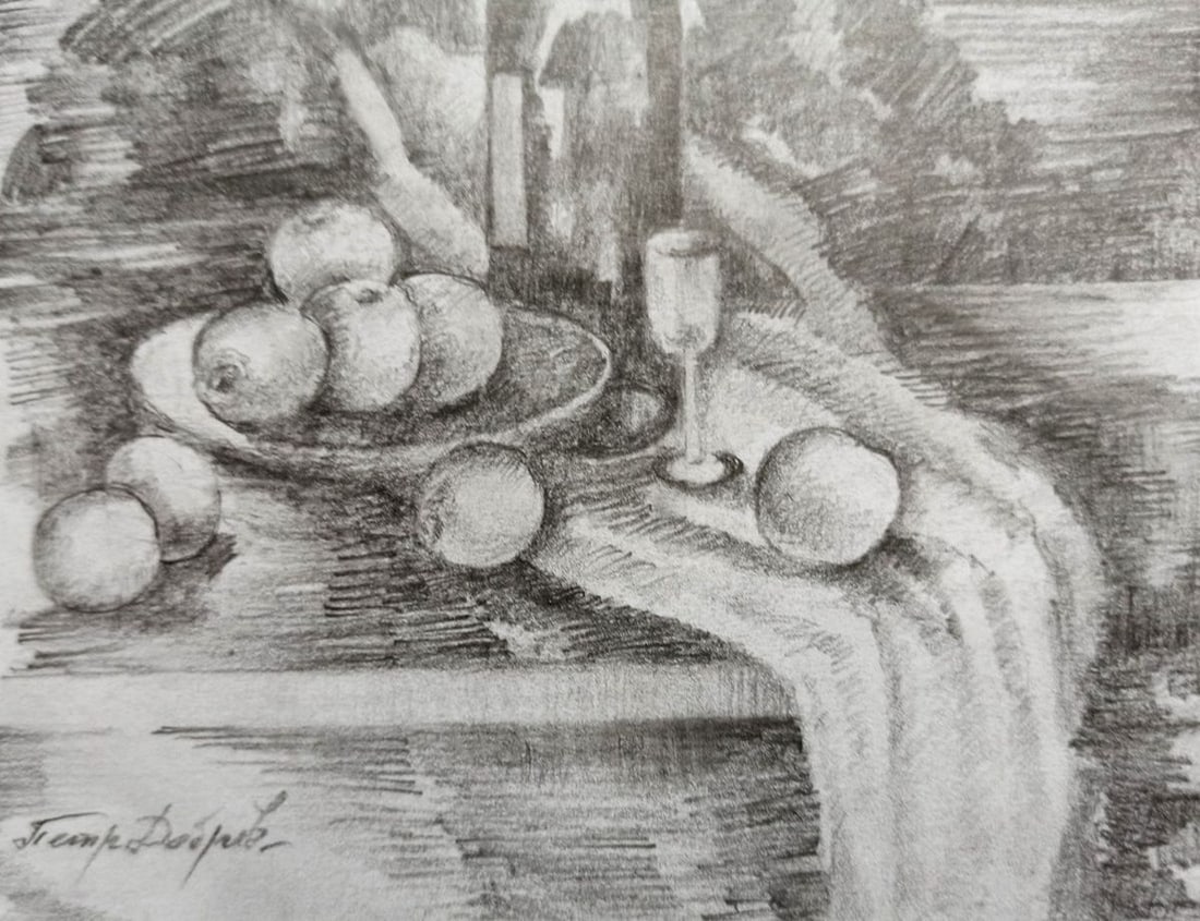 Pencil painting Still life Peter Tovpev - 3