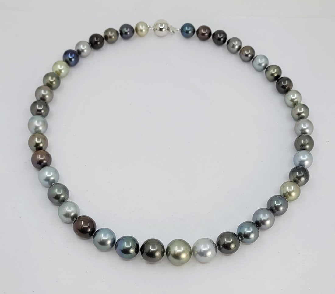 Necklace PSL Certified Tahitian Pearls - 8.3x11.7mm - 16