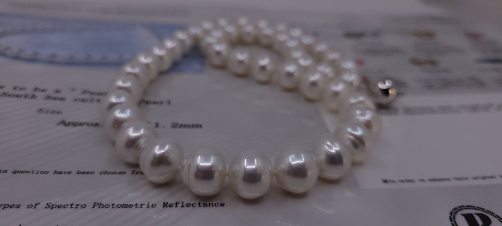 Necklace PSL Certified Australian South Sea Pearls - 9.0x11.2mm - 14