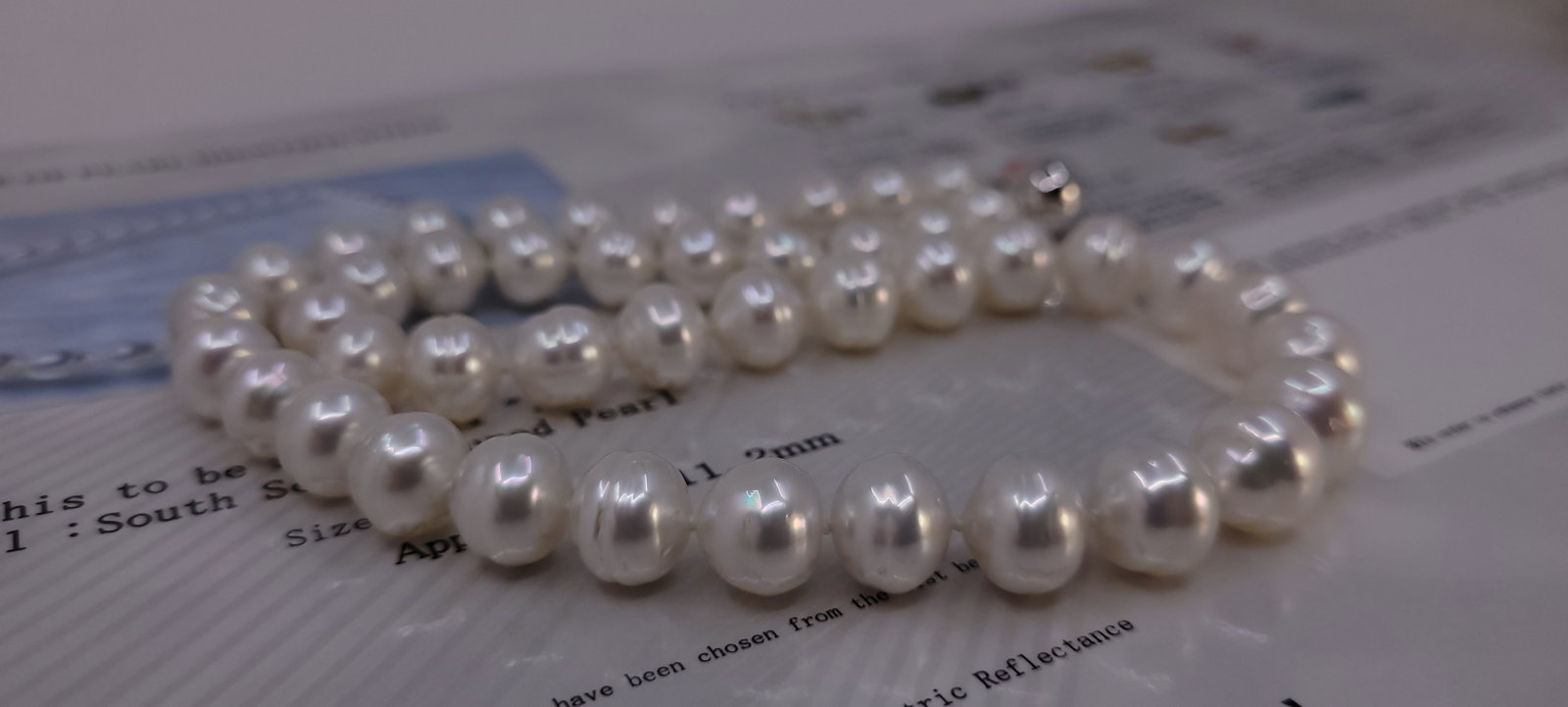 Necklace PSL Certified Australian South Sea Pearls - 9.0x11.2mm - 15