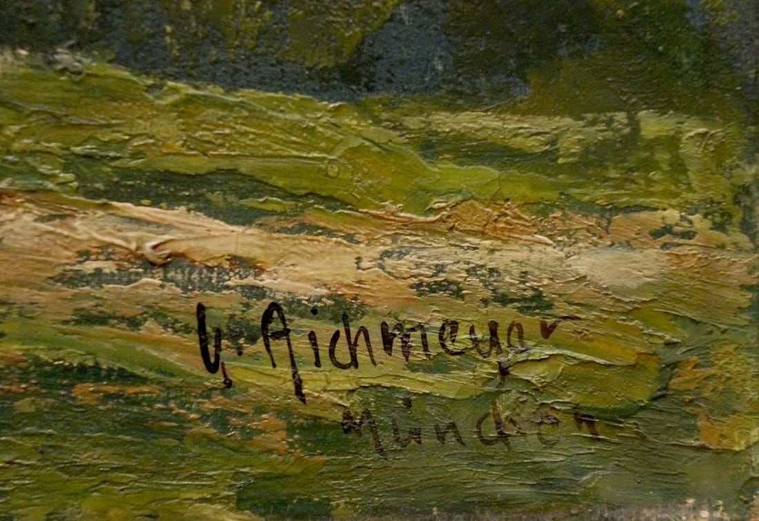 Oil painting Castle landscape - 6