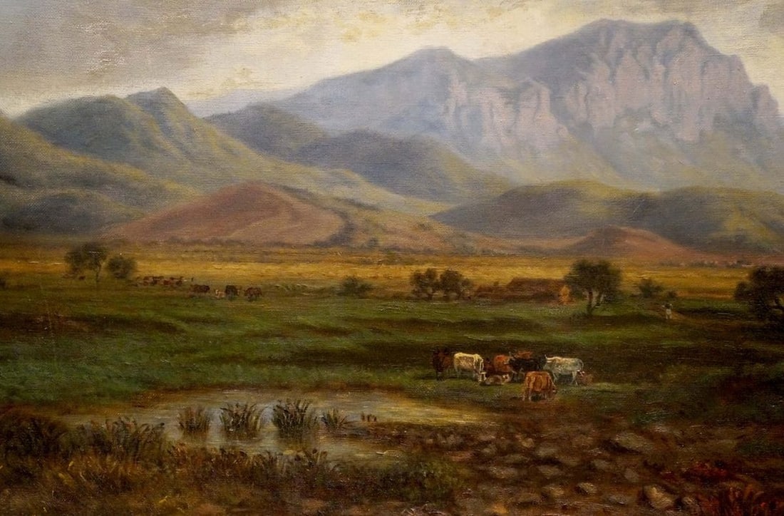 Oil painting Natural landscape F. W. Nickel - 2