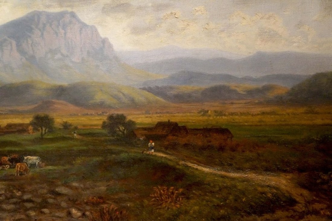 Oil painting Natural landscape F. W. Nickel - 5