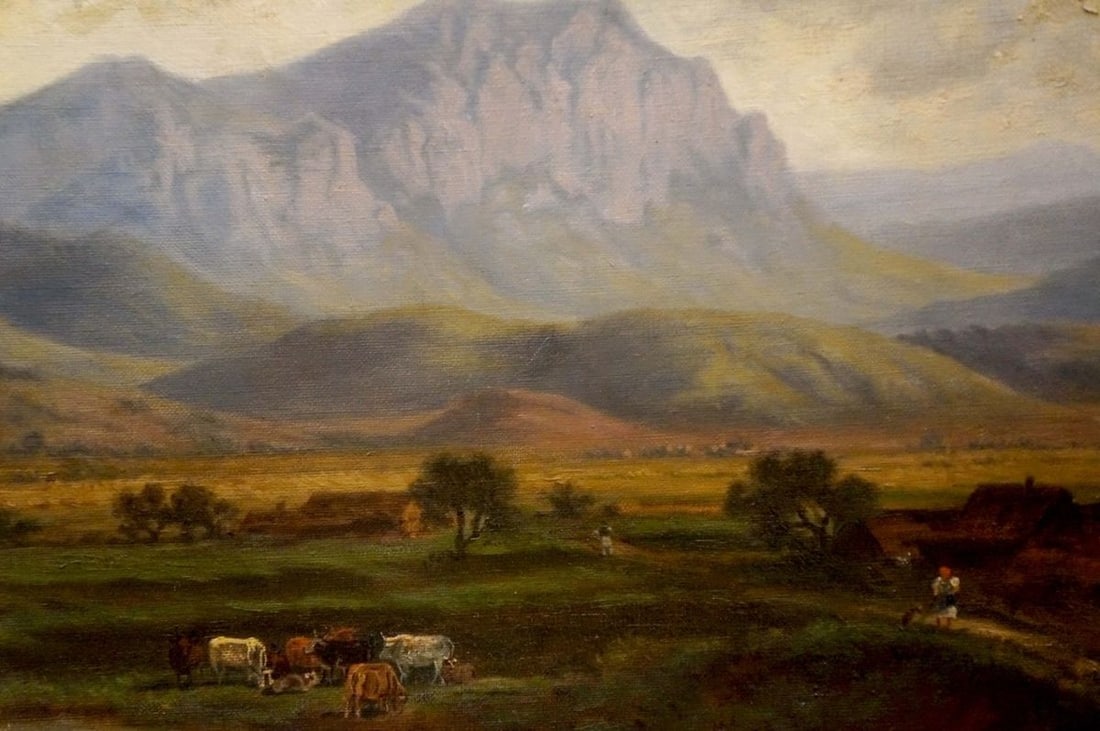Oil painting Natural landscape F. W. Nickel - 6