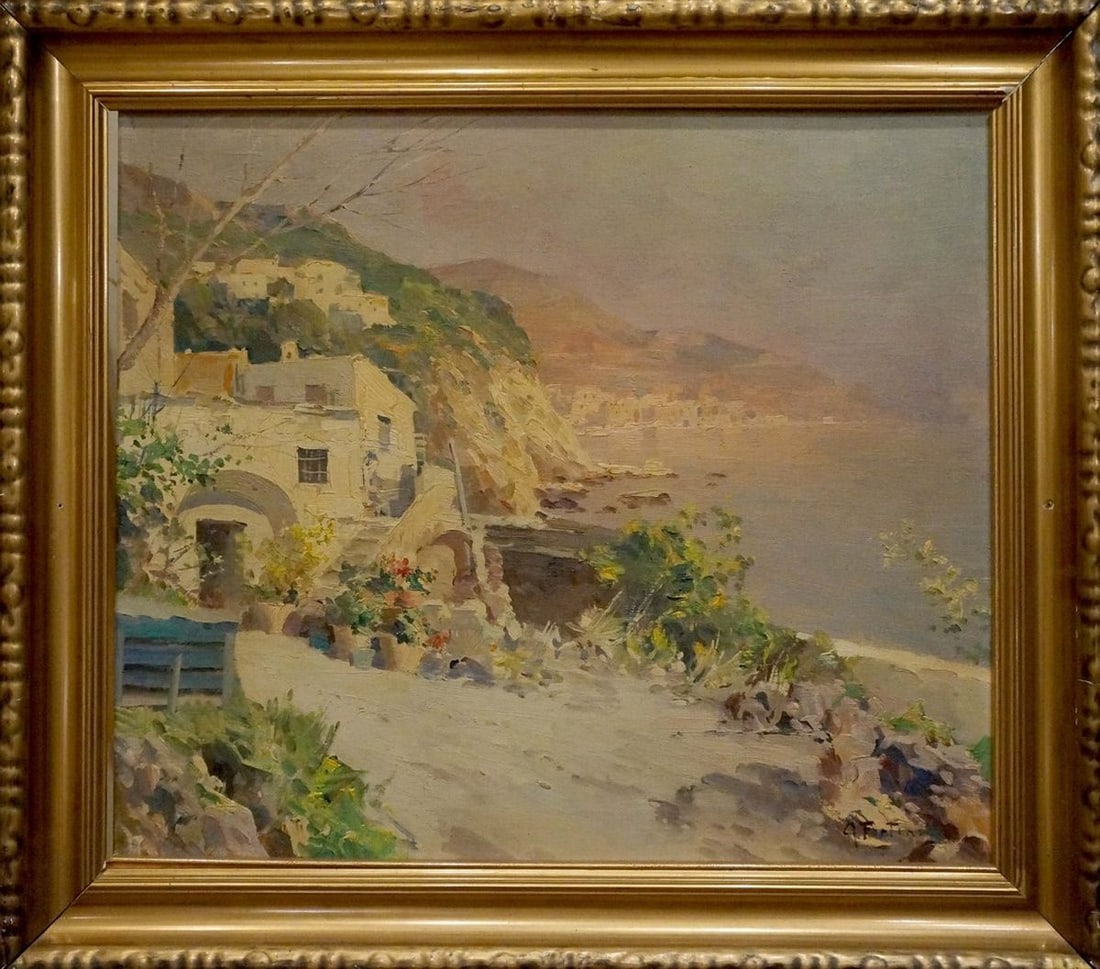 Oil painting Landscape from Greece Fortini A. (1 of 10)