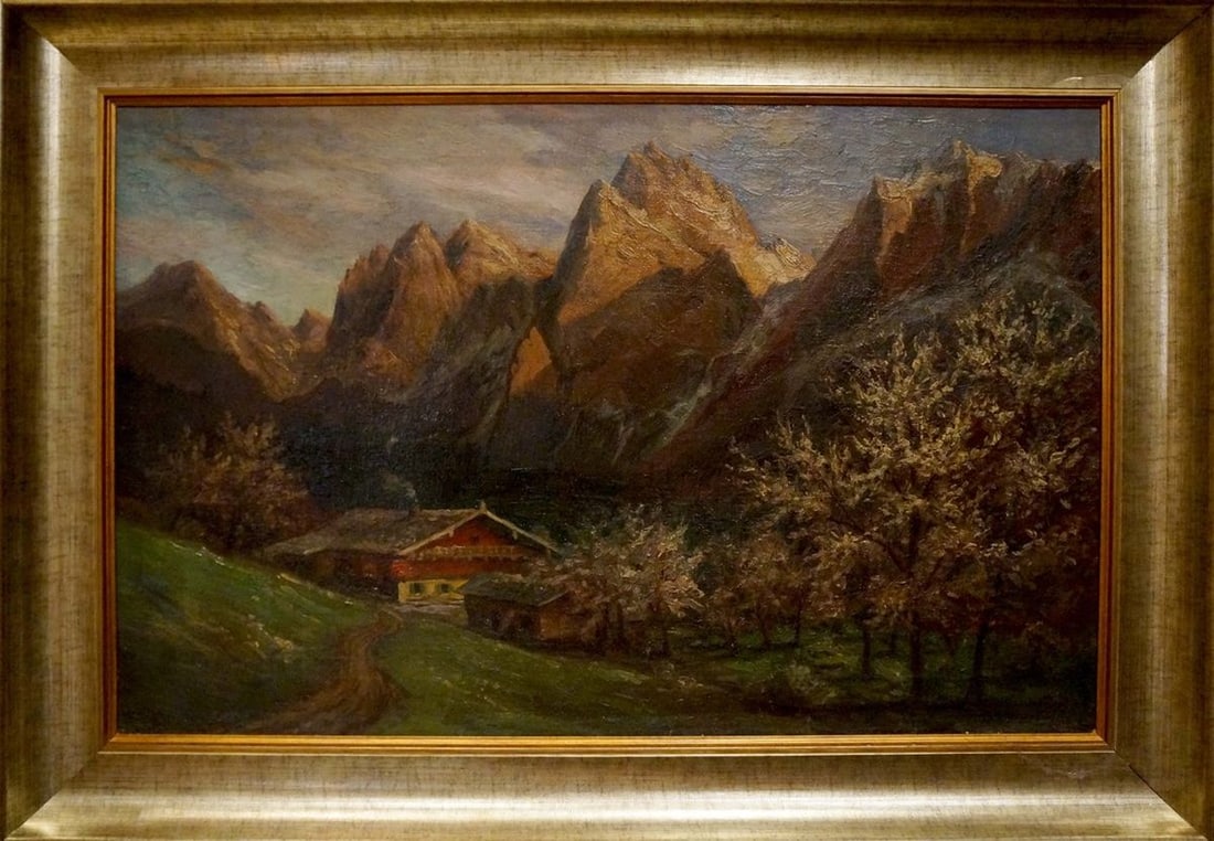 Oil painting Mountain landscape (1 of 8)