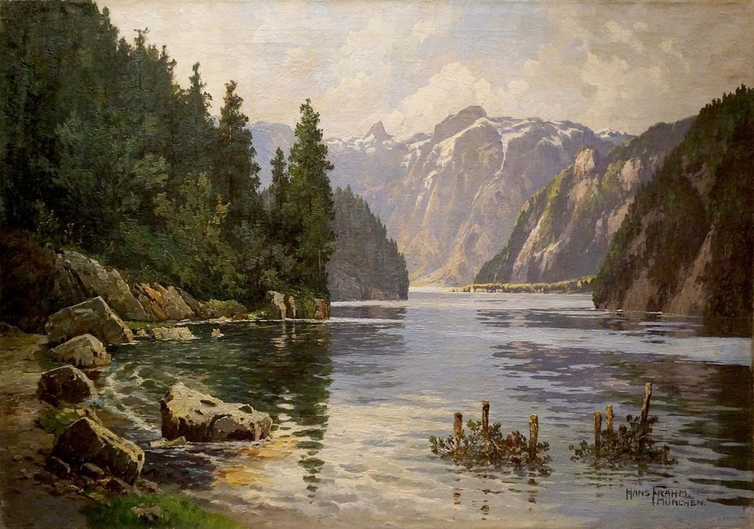 Oil painting Smell of nature Hans Frahm Munchen (1 of 8)