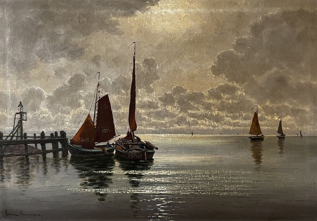 Oil painting Long journey European artist (1 of 10)