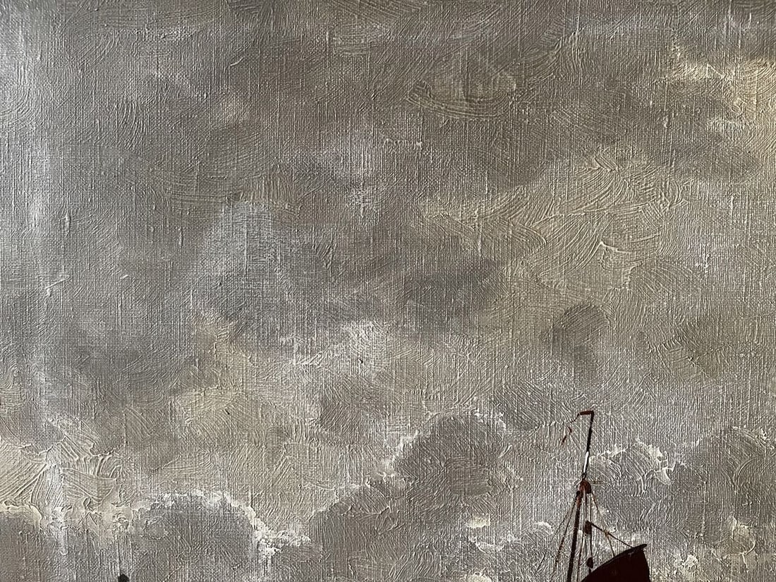 Oil painting Long journey European artist - 2
