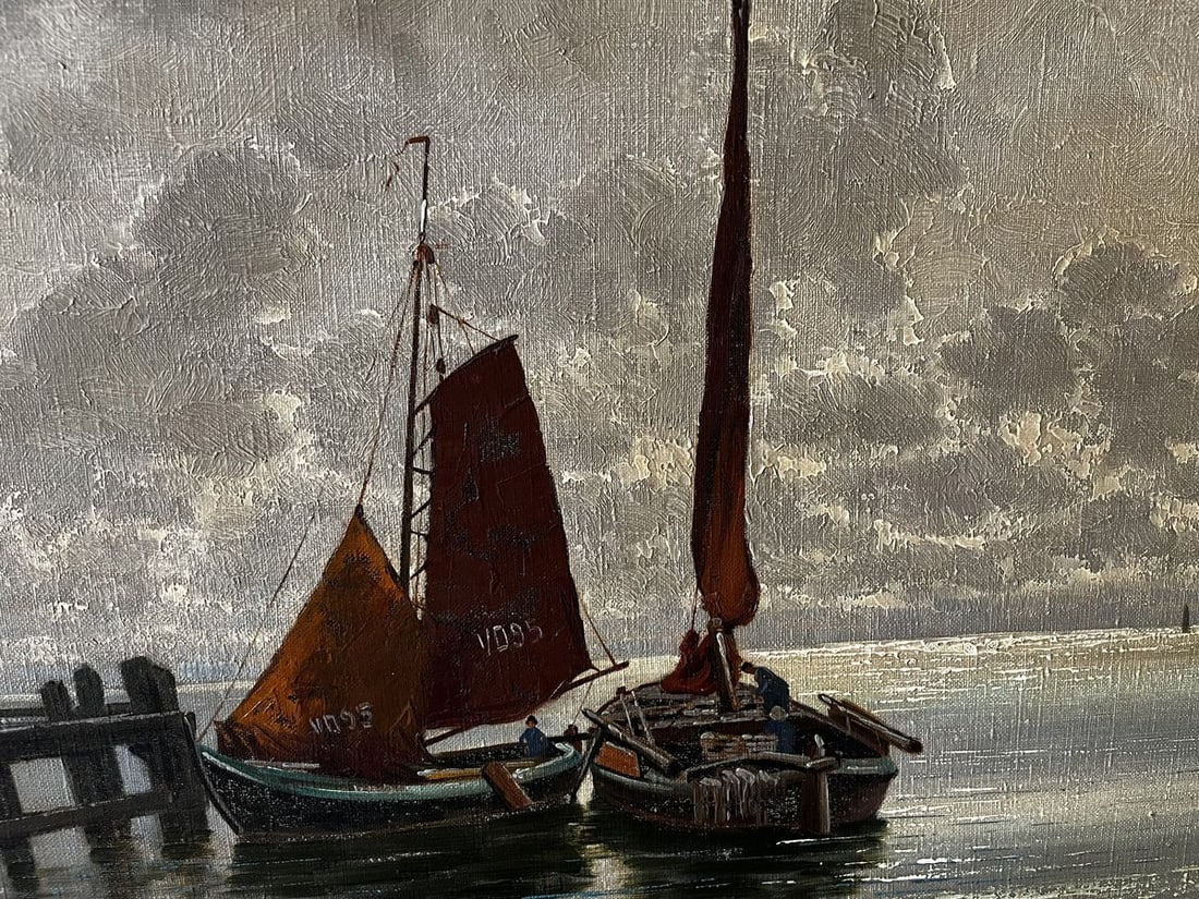 Oil painting Long journey European artist - 5
