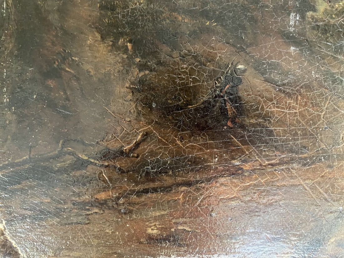 Oil painting City among the mountains European artist - 7