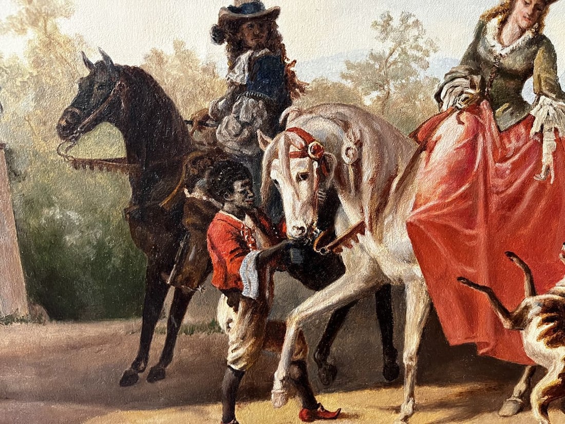 Oil painting Princess European artist - 4