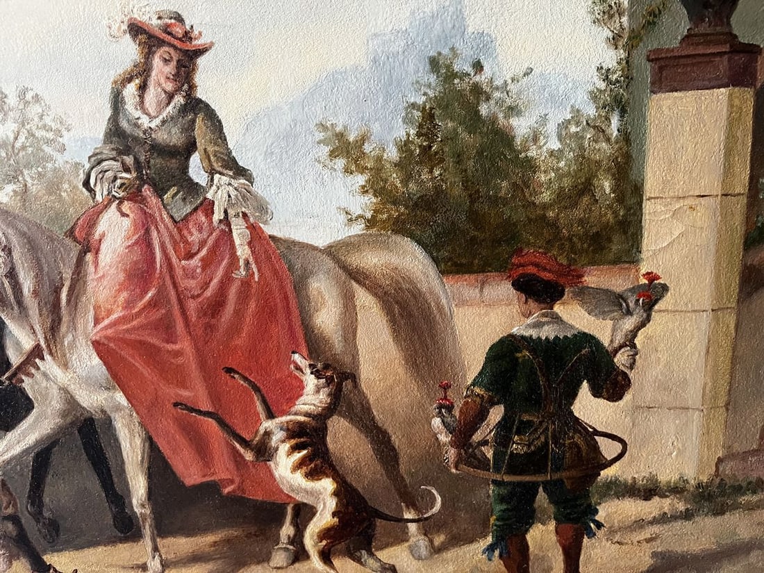 Oil painting Princess European artist - 5