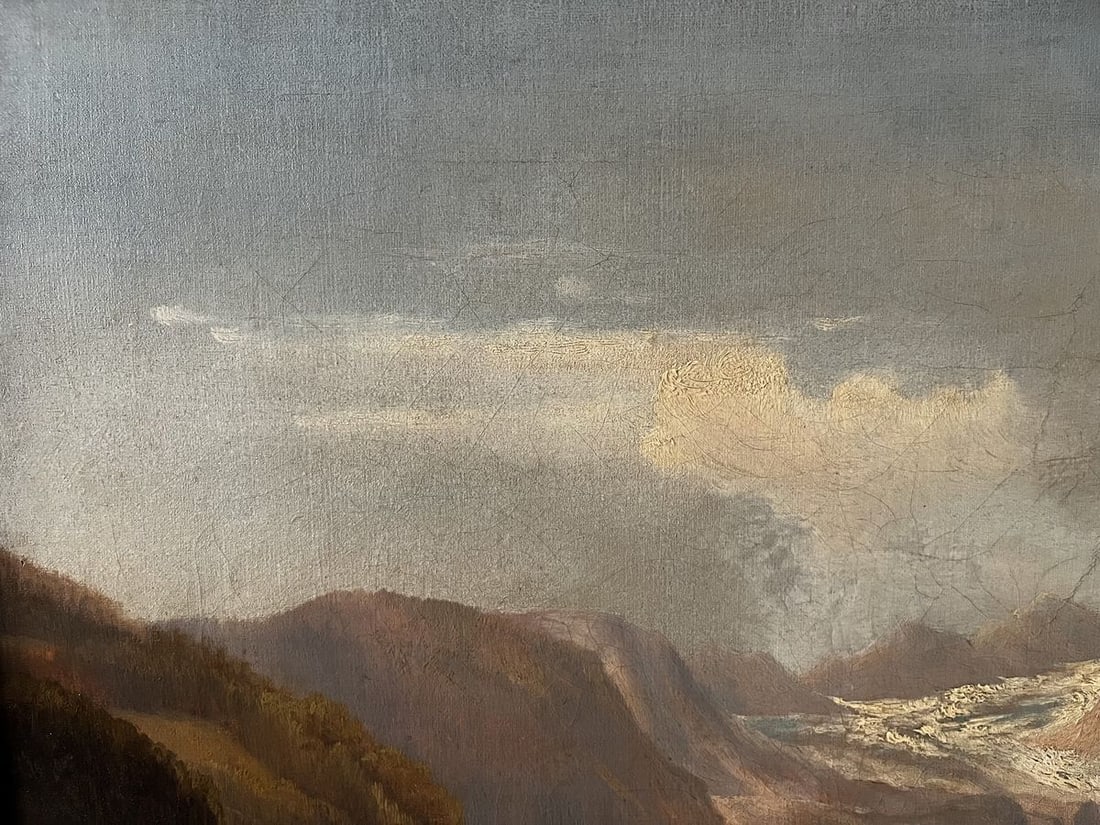 Oil painting Holidays in the mountains European artist - 2