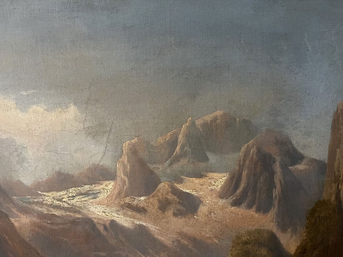 Oil painting Holidays in the mountains European artist - 3