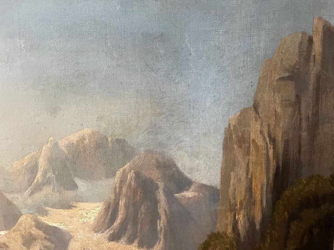 Oil painting Holidays in the mountains European artist - 4