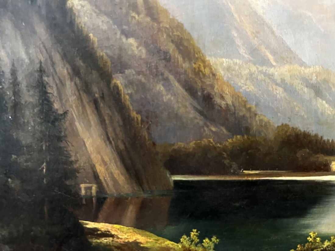 Oil painting Holidays in the mountains European artist - 5