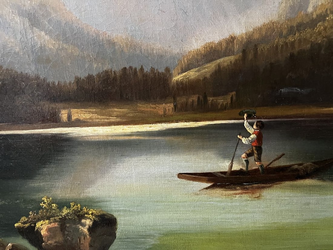 Oil painting Holidays in the mountains European artist - 6