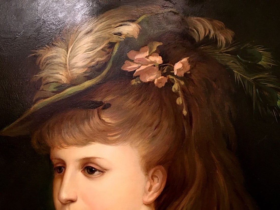 Oil painting Portrait of a Victorian Girl - 2