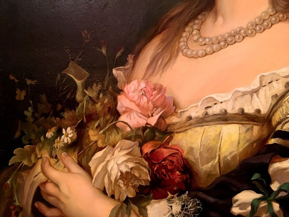Oil painting Portrait of a Victorian Girl - 5