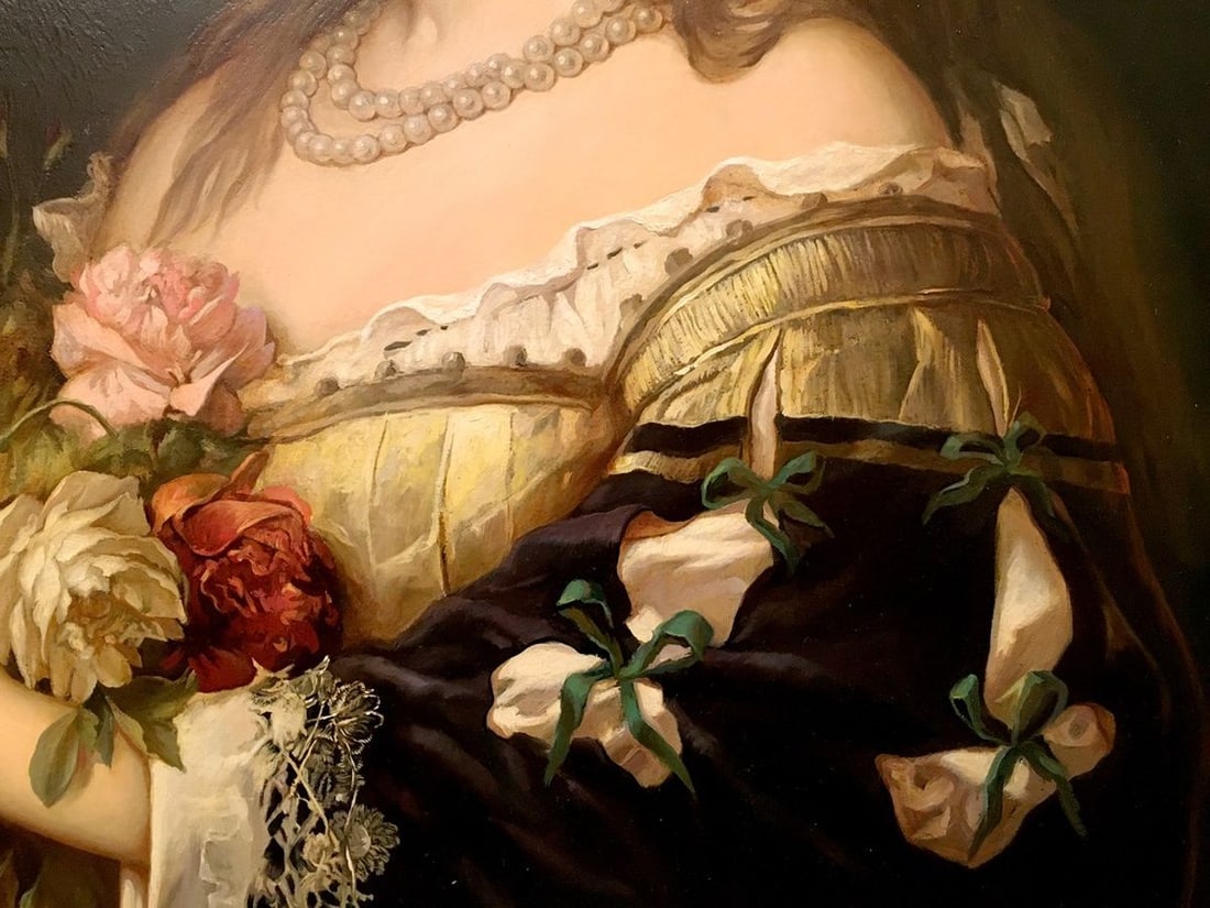 Oil painting Portrait of a Victorian Girl - 6