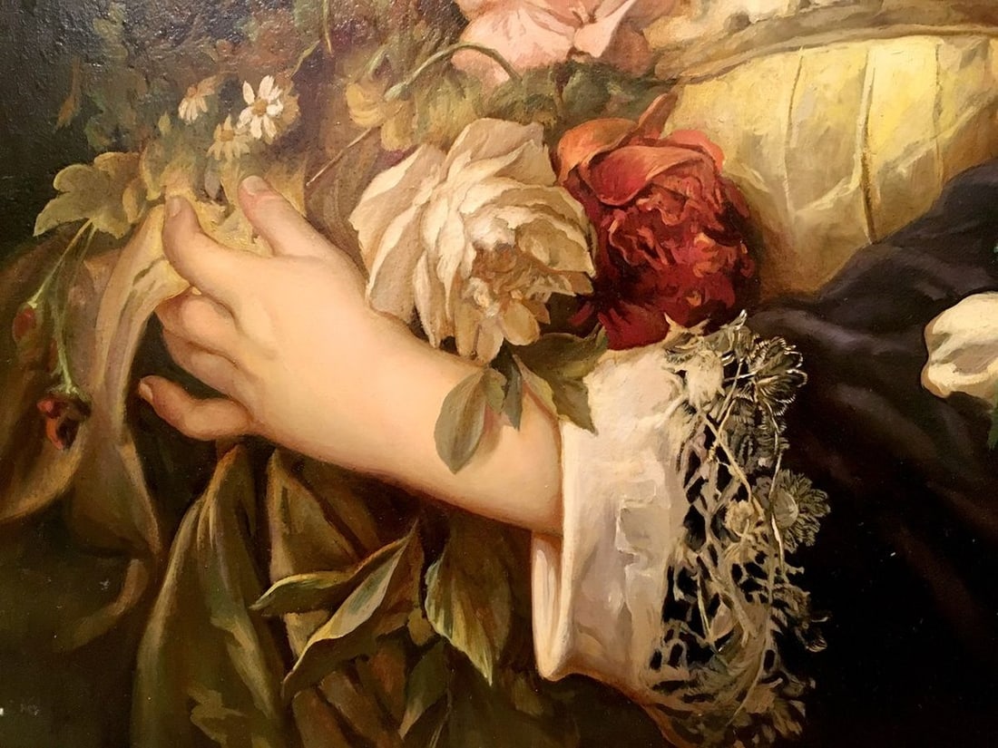 Oil painting Portrait of a Victorian Girl - 7