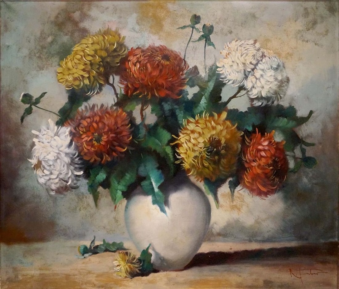 Oil painting Gift girl R. Faber (1 of 8)