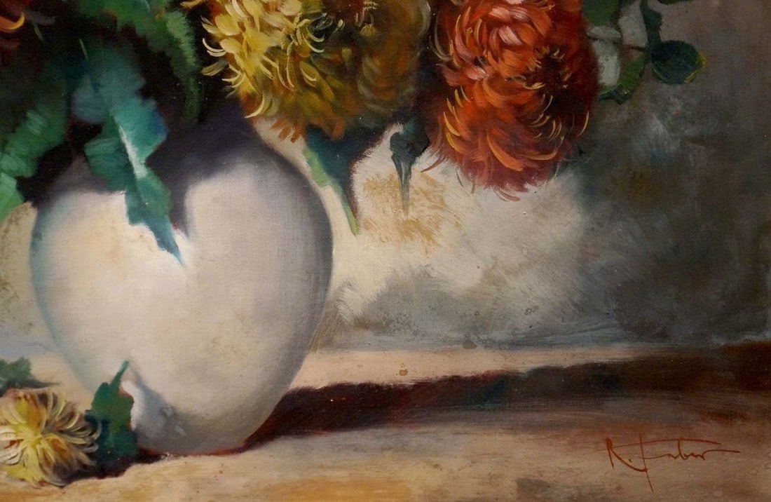 Oil painting Gift girl R. Faber - 5
