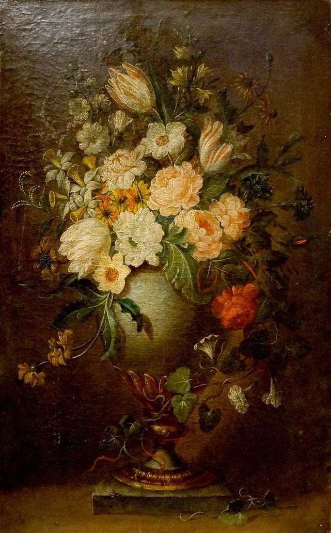 Oil painting Flowers (1 of 8)