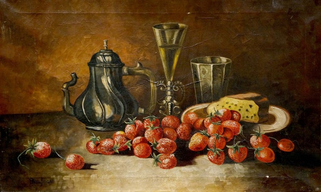 Oil painting Still life Angelika Kauffmann: Title: Oil painting Still life Angelika Kauffmann Description: NoVerne 62 *** ABOUT THIS PAINTING *** * TITLE: "Still life" * ARTISTS: Angelika Kauffmann * SIZE: 48x79 cm/'18.89x31.10 inches' * MEDIUM