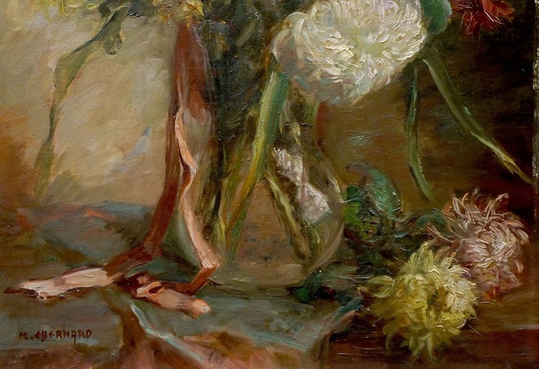 Oil painting Flowers M. Eberhard - 2