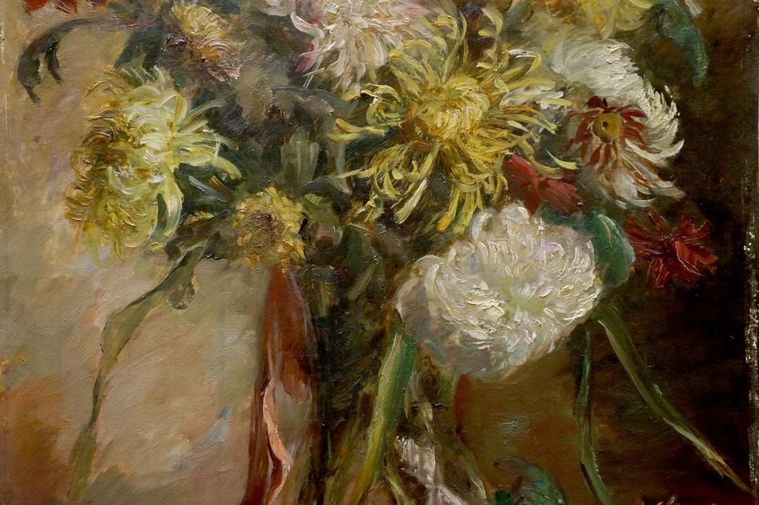 Oil painting Flowers M. Eberhard - 3