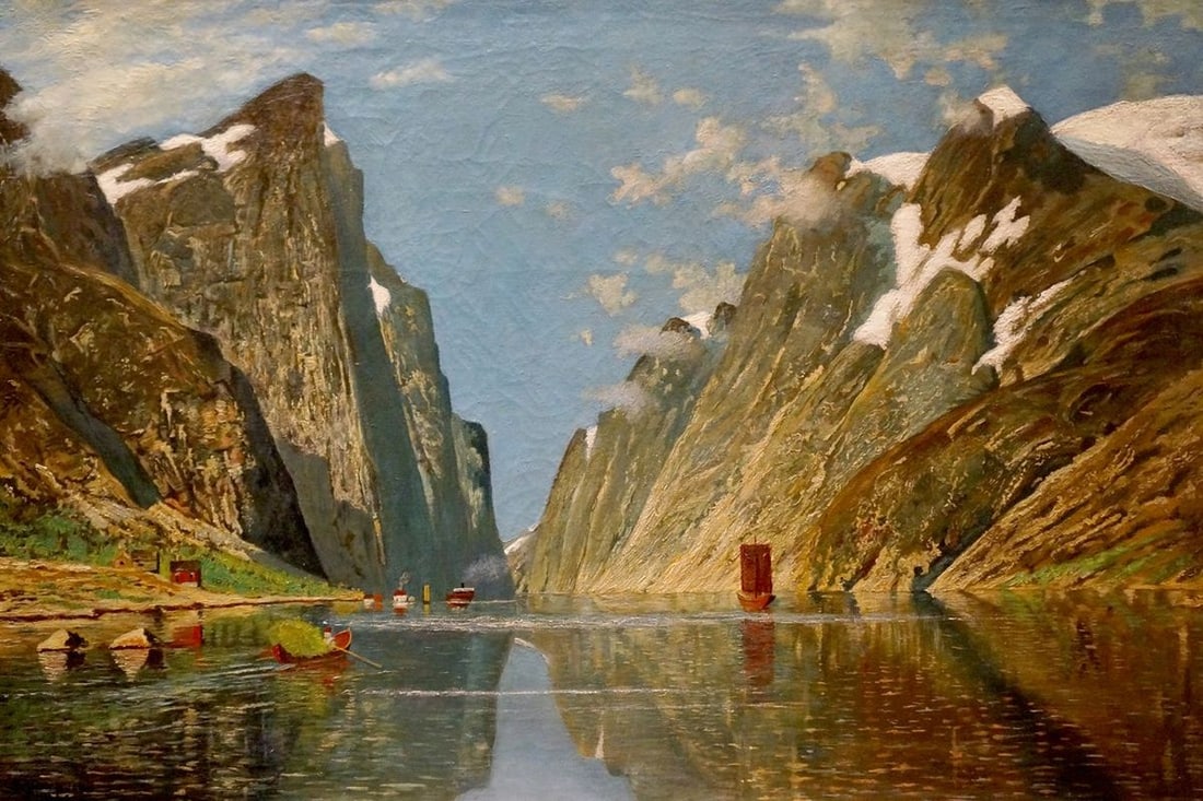 Oil painting Mountain landscape (1 of 8)